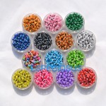 100PCS 6mm Mixed Colorful Beads Round Evil Resin Eye Stripe Spacer Beads Jewelry Fashion DIY Bracelet For Making Women Gifts
