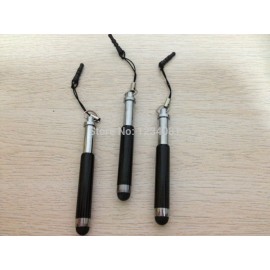 5pcs Aluminum universal elastic phone collapsible touch screen pen mini stylus capacitive pen for iphone samsung huawei xiaomi