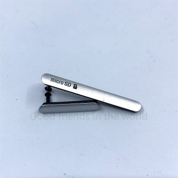 Single Dual SIM Dust-proof Block Cover Cap for SONY Xperia Z3 SIM Card Micro SD Card Cover Replacement Spare Parts