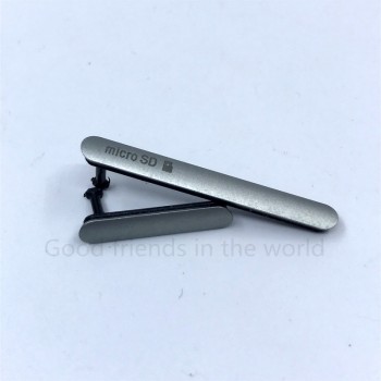 Single Dual SIM Dust-proof Block Cover Cap for SONY Xperia Z3 SIM Card Micro SD Card Cover Replacement Spare Parts