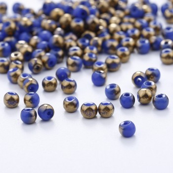 200pcs 4mm Round Shape Crystal Beads Glass Beads Loose Spacer Bead for DIY Jewelry Making U pick color