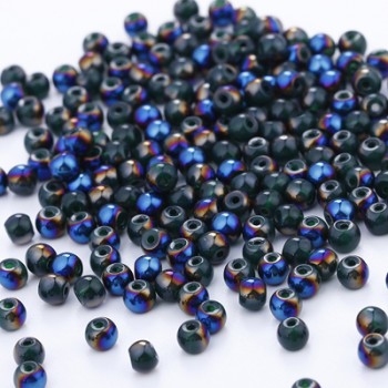 200pcs 4mm Round Shape Crystal Beads Glass Beads Loose Spacer Bead for DIY Jewelry Making U pick color