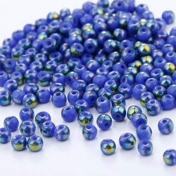 200pcs 4mm Round Shape Crystal Beads Glass Beads Loose Spacer Bead for DIY Jewelry Making U pick color