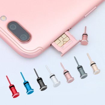 CatXaa Audio Music Dust Plug 3.5 AUX Headset  Interface Mobile Phone Card Retrieve Card Pin for Apple Iphone 5 6 Plus Samsung