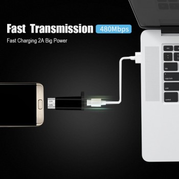 Type C To Micro USB Adapter For Samsung USBC Phone Converters Type-C Female To Micro USB Male Fast Charging Data Transmissiom