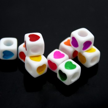 100pcs Letter Beads DIY Accessories for Child Alphabet Bead Handmade Material Acrylic Digital English Alphabet Beads 36 colors
