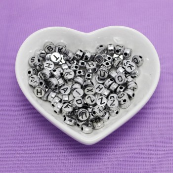 100pcs Letter Beads DIY Accessories for Child Alphabet Bead Handmade Material Acrylic Digital English Alphabet Beads 36 colors