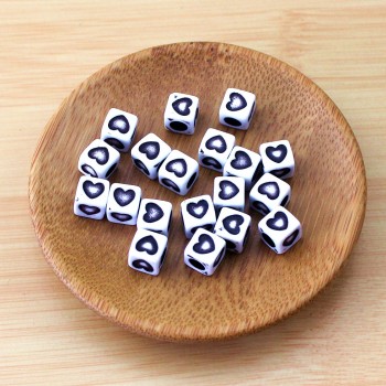 100pcs Letter Beads DIY Accessories for Child Alphabet Bead Handmade Material Acrylic Digital English Alphabet Beads 36 colors