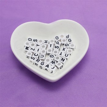 100pcs Letter Beads DIY Accessories for Child Alphabet Bead Handmade Material Acrylic Digital English Alphabet Beads 36 colors
