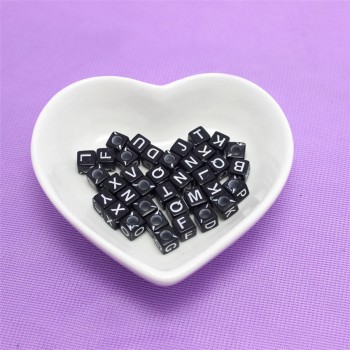 100pcs Letter Beads DIY Accessories for Child Alphabet Bead Handmade Material Acrylic Digital English Alphabet Beads 36 colors