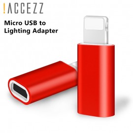 !ACCEZZ Portable Micro USB To Lighting For Apple Adapters For iphone X XS XR 6 7 5 Plus Sync Charger OTG Mini Converter For ipad