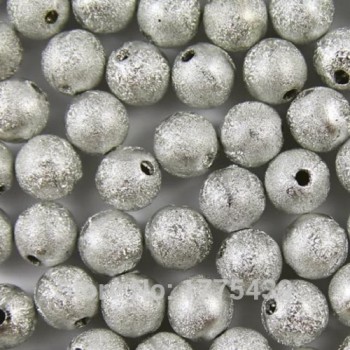 Mixed Silver Gold Rainbow Stardust Acrylic Round Ball Spacer Beads Charms Findings 4 6 8 10 12 20mm For Jewelry Making Craft DIY