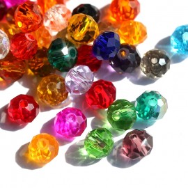 Big sale 6-8mm colorful charms glass loose beads crystal round jewellery beads for jewelry making Necklace Bracelet Accessories