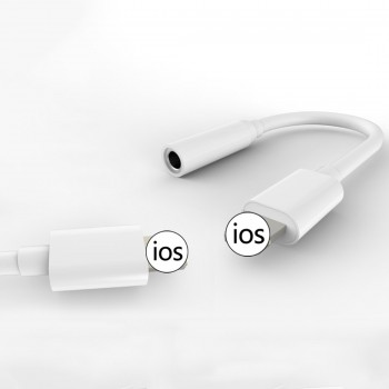Support latest IOS12 For Lightning Audio Converter 3.5mm Headphone Jack Adapter Play Music for iPhone 7/8/8X/iPhone XS Max