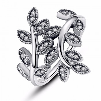 BAMOER 8 STYLE BRAIDED PAVE ,LEAVES My Princess Queen Crown SILVER RING Twist Of Fate Stackable Ring ANNIVERSARY SALE 2018