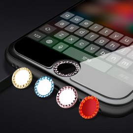 Bling Rhinestone Diamond Home Button Sticker For iPhone X 7 8 Plus 6 6s 5s SE 4For iPad Support Touch ID Fingerprint Recognition