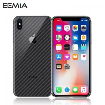 Carbon Fiber Film Mobile Phone Sticker For Apple iPhone X 7 Plus 8 6 6S 5 5S XS Max XR Back Pegatinas Adesivos Accessories EEMIA