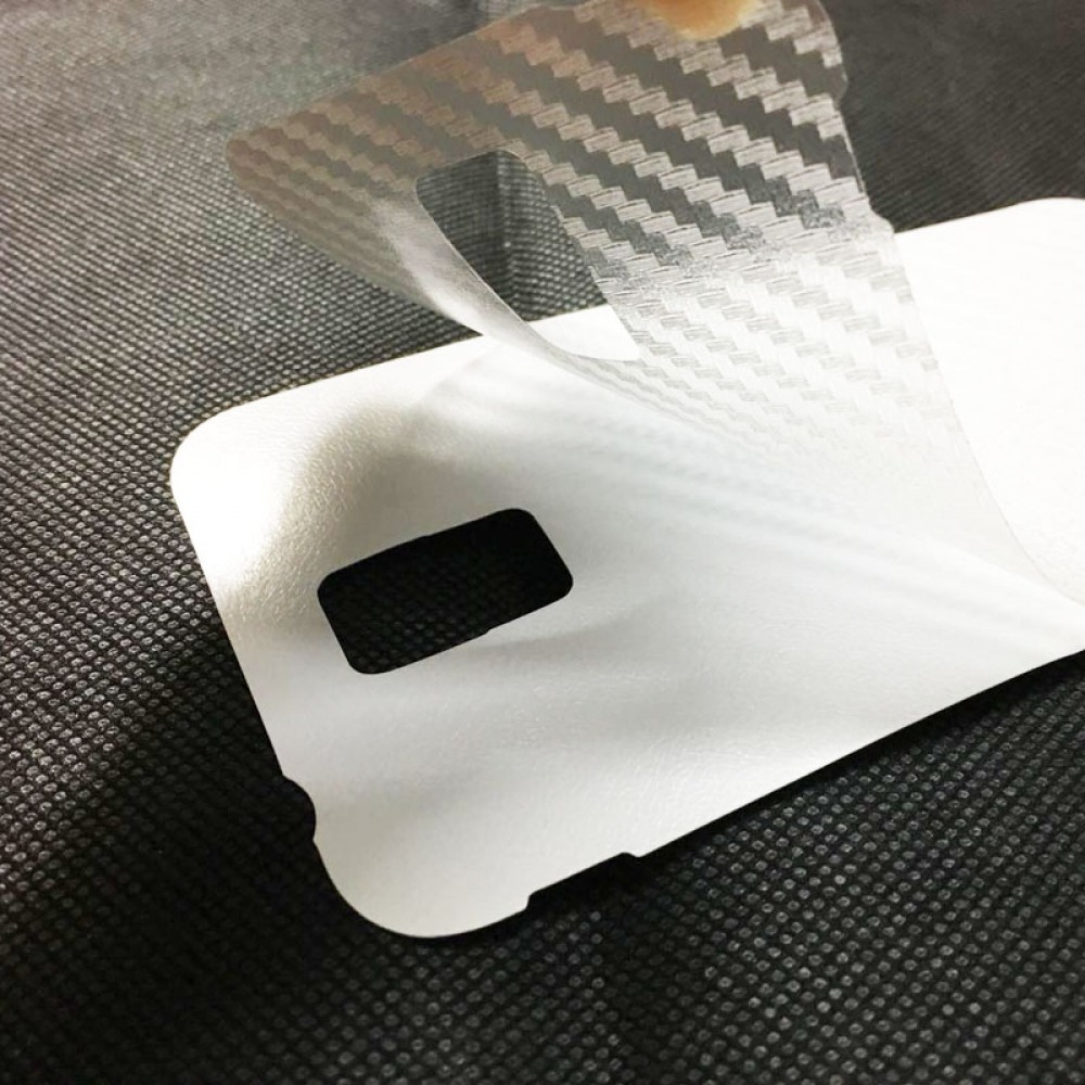 5pcs for Samsung J3 J5 J7 2017 J4 J6 J8 Plus 2018 Back Film Protector Anti-fingerprint Matte Carbon Fiber Sticker Decor