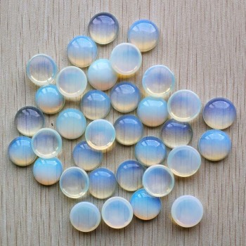 Wholesale 50pcs/lot 2018 fashion good quality assorted natural stone mix round cabochon stone beads 16mm for jewelry making free