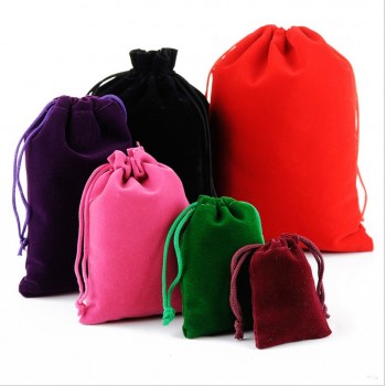 10 pcs/lot 5x7cm 7x9cm 9x12cm 10x15cm Coloful Velvet Pouches Jewelry Packaging Display Drawstring Packing Gift Bags amp; Pouches