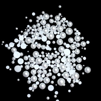 Half Round Pearls 500pcs/pack Flatback Imitation Loose White Glue On Resin Beads DIY Jewelry Making Nails Art Crafts Decorations