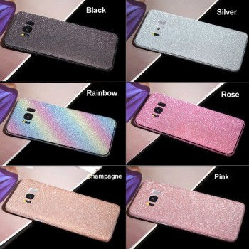 Bling Shiny Full Body Phone Sticker Case For Samsung Galaxy S9 Protective Film Glitter Skin Stickers For Galaxy S9 Plus S9+