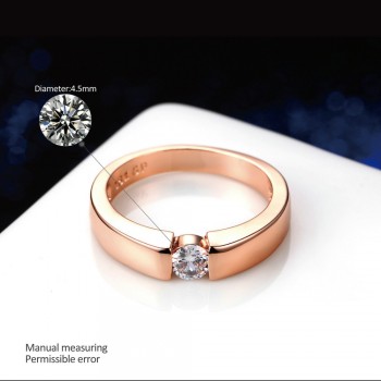 Double Fair Princess Cut Stone Engagement/Wedding Rings For Women Silver/Rose Gold Color Womens Ring Jewelry Wholesale DFR400