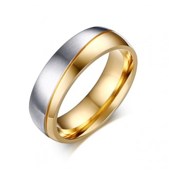 Rings For Women Man Wedding Ring 14KGP 316l Stainless Steel Promise Jewelry