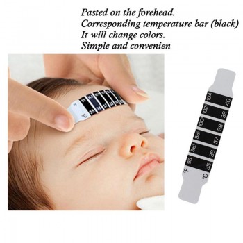 LCD Thermometer Strip ABS Reusable Flexible Head Fever Forehead Thermometer Color Change Home Test Temperature