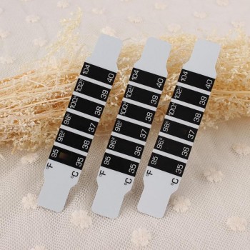LCD Thermometer Strip ABS Reusable Flexible Head Fever Forehead Thermometer Color Change Home Test Temperature