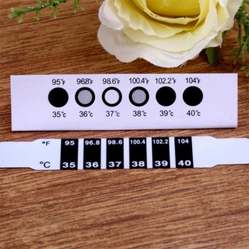 LCD Thermometer Strip ABS Reusable Flexible Head Fever Forehead Thermometer Color Change Home Test Temperature