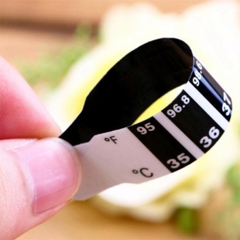 LCD Thermometer Strip ABS Reusable Flexible Head Fever Forehead Thermometer Color Change Home Test Temperature