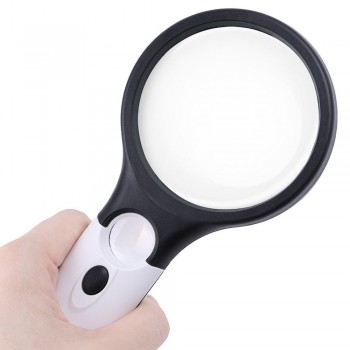 2018 Loepen Vergrootglas 3 Led Lights 3X 45X Plastic Handheld Reading Magnifier Lens Jewelry Loupe Magnifying Glass In Magnifer