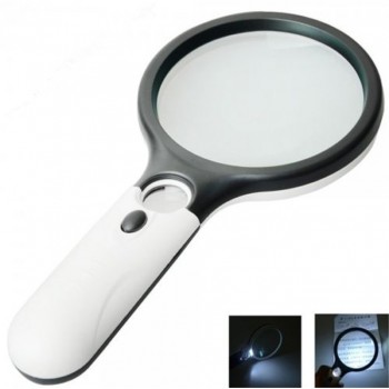 2018 Loepen Vergrootglas 3 Led Lights 3X 45X Plastic Handheld Reading Magnifier Lens Jewelry Loupe Magnifying Glass In Magnifer