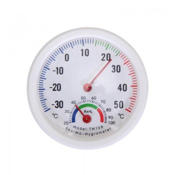 Mini Bell-shaped Scale Thermometer Hygrometer for Home Office Wall Mount Indoor Temperature Measure Tool Indoor Outdoor