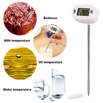 Rotatable Digital Food Thermometer BBQ Meat Chocolate Oven Milk Water Oil Cooking Kitchen Thermometer Electronic Probe