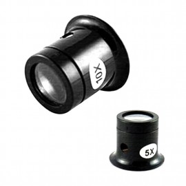 1Pc Portable 5X/10X Monocular Magnifying Glass Loupe Lens Jeweler Watch Magnifier Tool Eye Magnifier Len Repair Kit Tool