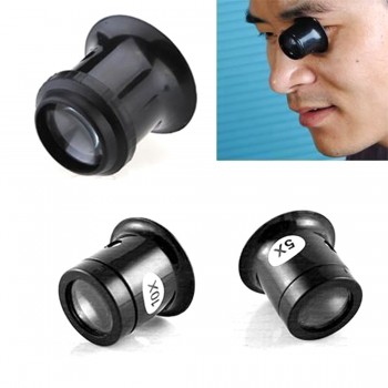 1Pc Portable 5X/10X Monocular Magnifying Glass Loupe Lens Jeweler Watch Magnifier Tool Eye Magnifier Len Repair Kit Tool
