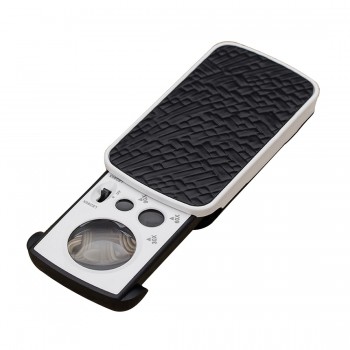 Magnifier 30X 60X 90X Jewelry Appraisal Reading Magnifying Glass High Magnification Acrylic Optical Lens Loupe With LED UV