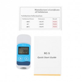 RC-5 Temperature Data Logger Mini Recorder LCD Display 32000 Points Internal Sensor Digital Temperature Sensor Temp Monitor NEW