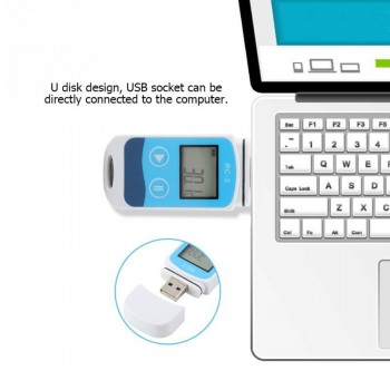 RC-5 Temperature Data Logger Mini Recorder LCD Display 32000 Points Internal Sensor Digital Temperature Sensor Temp Monitor NEW