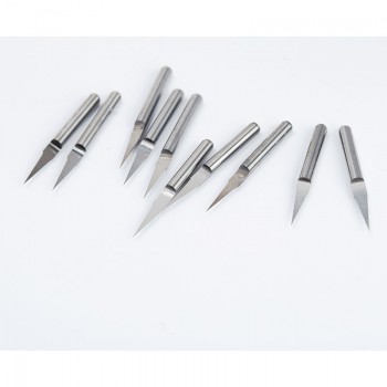 10pcs/lot 3.175mm CNC Router bit degree 10 15 20 Engraving Bits end mill carbide 0.1-0.4mm milling cutter Machine Accessories