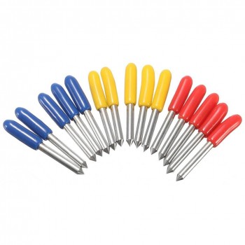 10x Roland Cricut Cutting Plotter Carbide Tungsten Blade Vinyl Film Cutter Knife 30 45 60 Dergree Offset 0.25mm