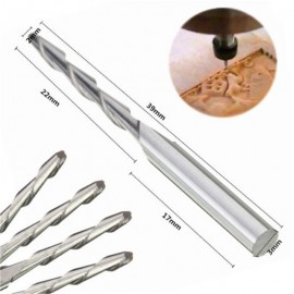 1PC 3.175MM cutters for woodworking Solid Carbide 2mm Dia Spiral 2 Flutes Ball Nose End Mill CNC Engraving Bit P0.2