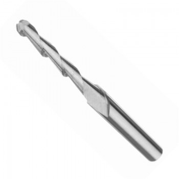 1PC 3.175MM cutters for woodworking Solid Carbide 2mm Dia Spiral 2 Flutes Ball Nose End Mill CNC Engraving Bit P0.2