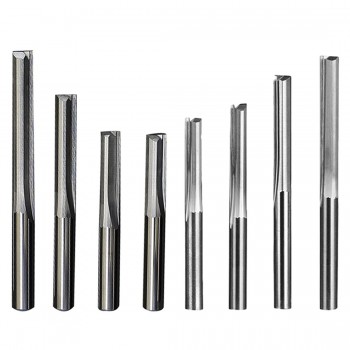 Milling Cutter 6mm/4mm Shank Two Flutes Straight Router Bits for Wood CNC Straight Engraving Cutters End Mill Tools