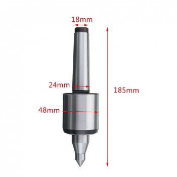 1pc Durable MT3 Lathe Live Center Morse Taper Bearing Long Nose Turning Revolving Center For Power Tool