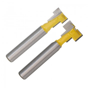 2 Pcs/lot 1/4 Shank T-Slot Cutter Router Bit for 1/4 Hex Bolt