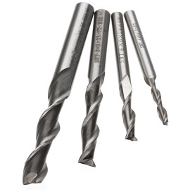 1pc Extra Long 2 Flute HSS AL End Mill CNC Milling Cutter Bit  4/6/8/10mm For Woodworking Tools