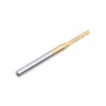 1pc 2.0mm 2.5 0.6 0.8 3.0 1.8 1.0 1.5 Titanium Coated Carbide End Milling Cutter Engraving Edge for PCB CNC Router mill Machine